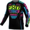 FXR 2024 Podium Black/Candy Kids Jersey -Motocross Equipment 243304 1053 c