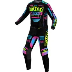 FXR 2024 Podium Black/Candy Kids Jersey 8 FXR 2024 Podium Black/Candy Kids Jersey -Motocross Equipment 243304 1053 c 2