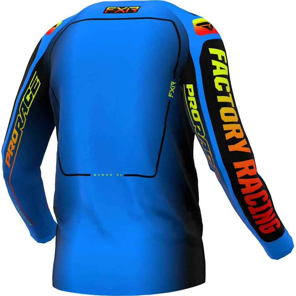 FXR 2024 Clutch Blue/Inferno Kids Jersey 4 FXR 2024 Clutch Blue/Inferno Kids Jersey - Image 2