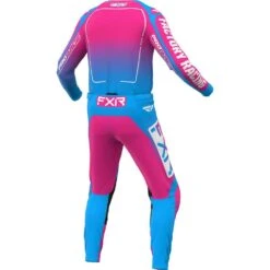 FXR 2024 Clutch Cyan/E-Pink Toddler Pants -Motocross Equipment 243351 4294 c 3