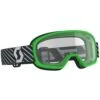 Scott Buzz MX Green Clear Kids Goggles -Motocross Equipment 272838 0006043