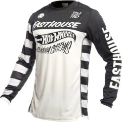 Fasthouse 2023 Grindhouse Hot Wheels White/Black Kids Jersey