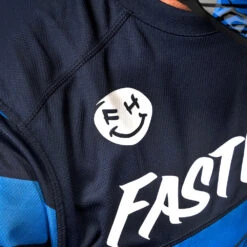 Fasthouse 2023 Grindhouse Hot Wheels Electric Blue Kids Jersey -Motocross Equipment 2772 3020 c 2