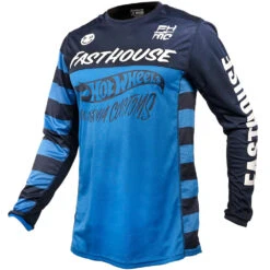 Fasthouse 2023 Grindhouse Hot Wheels Electric Blue Kids Jersey