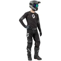 Scott 2023 450 Podium Black/Grey Jersey -Motocross Equipment 278403 1001006 c 2