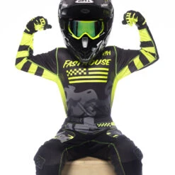 Fasthouse Grindhouse Riot Black/Hi Viz Kids Jersey -Motocross Equipment 2845 0520 c 2