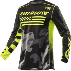 Fasthouse Grindhouse Riot Black/Hi Viz Kids Jersey
