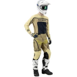 Scott 2023 350 Track Evo Tan/Blue Pants -Motocross Equipment 285589 7416030 c 2