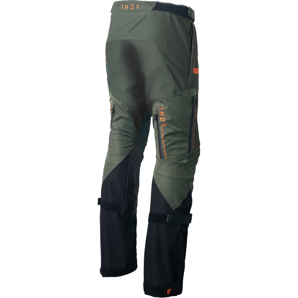 Thor 2024 Range Army/Orange Offroad Pants 4 Thor 2024 Range Army/Orange Offroad Pants - Image 2