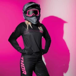 Thor 2024 Sector Minimal Black/Pink Womens Pants -Motocross Equipment 2902 0306 c 5