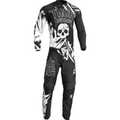 Thor 2023 Sector Gnar Black/White Kids Pants -Motocross Equipment 2903 2213 c 3