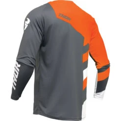 Thor 2024 Sector Checker Charcoal/Orange Jersey -Motocross Equipment 2910 7587 c 1