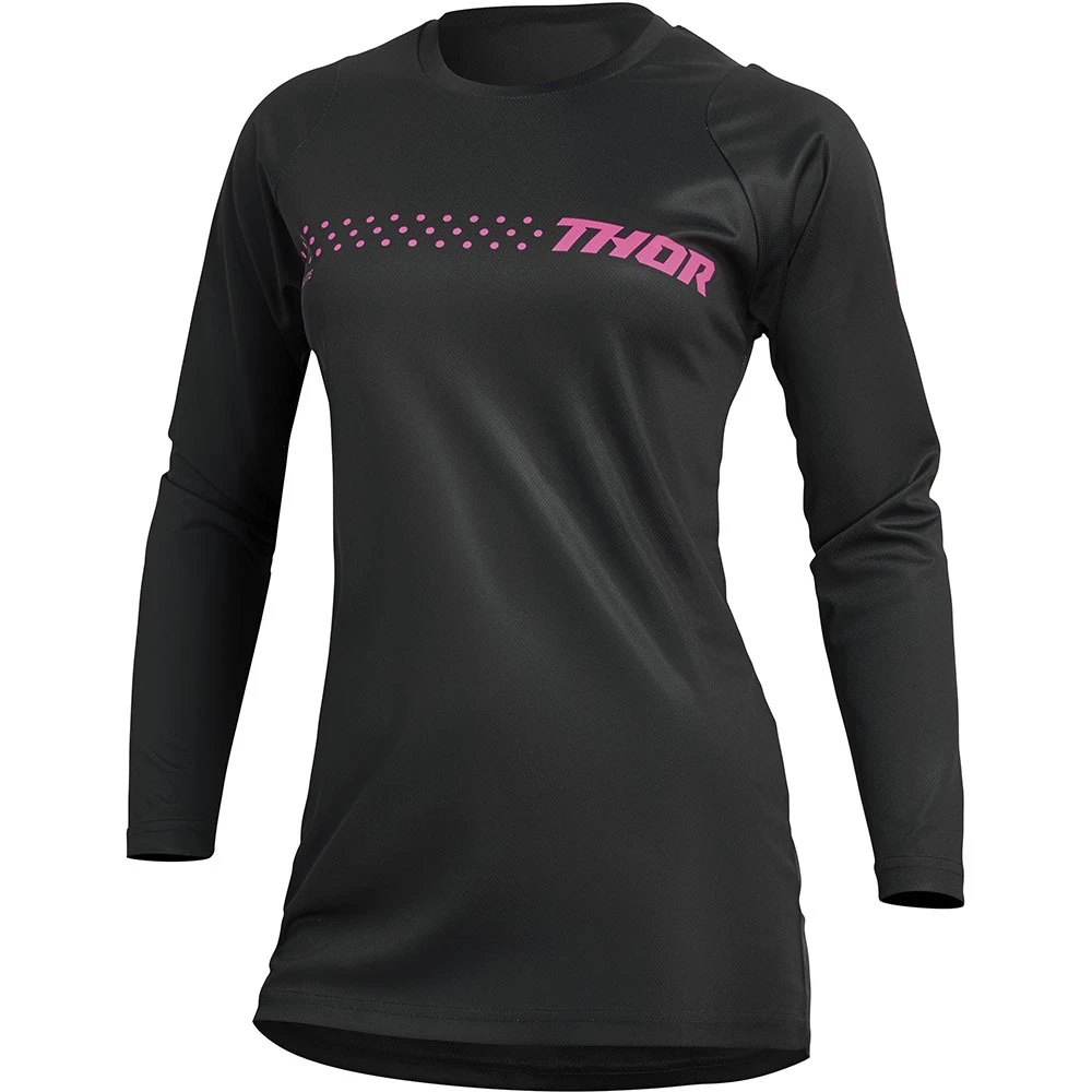 Thor 2024 Sector Minimal Black/Pink Womens Jersey 3 Thor 2024 Sector Minimal Black/Pink Womens Jersey