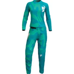 Thor 2023 Sector Disguise Teal/Aqua Womens Jersey -Motocross Equipment 2911 0262 c 2