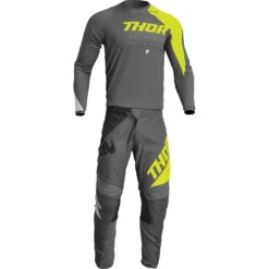 Thor 2023 Sector Edge Grey/Acid Kids Jersey -Motocross Equipment 2912 2233 c 2