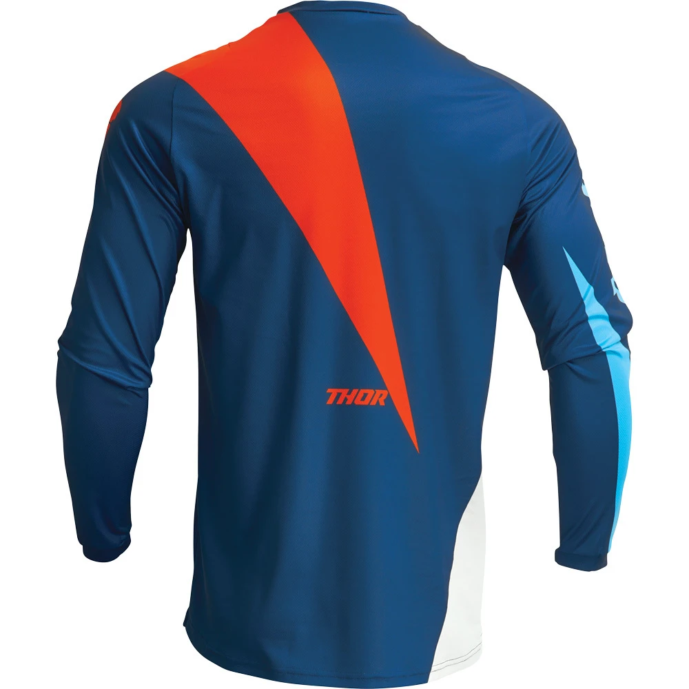 Thor 2023 Sector Edge Navy/Orange Kids Jersey 4 Thor 2023 Sector Edge Navy/Orange Kids Jersey - Image 2