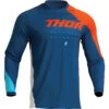 Thor 2023 Sector Edge Navy/Orange Kids Jersey -Motocross Equipment 2912 2239 c