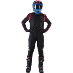 Troy Lee Designs 2023 GP Mono Black/FLO Red Womens Jersey 9 Troy Lee Designs 2023 GP Mono Black/FLO Red Womens Jersey -Motocross Equipment 308490002 c 2