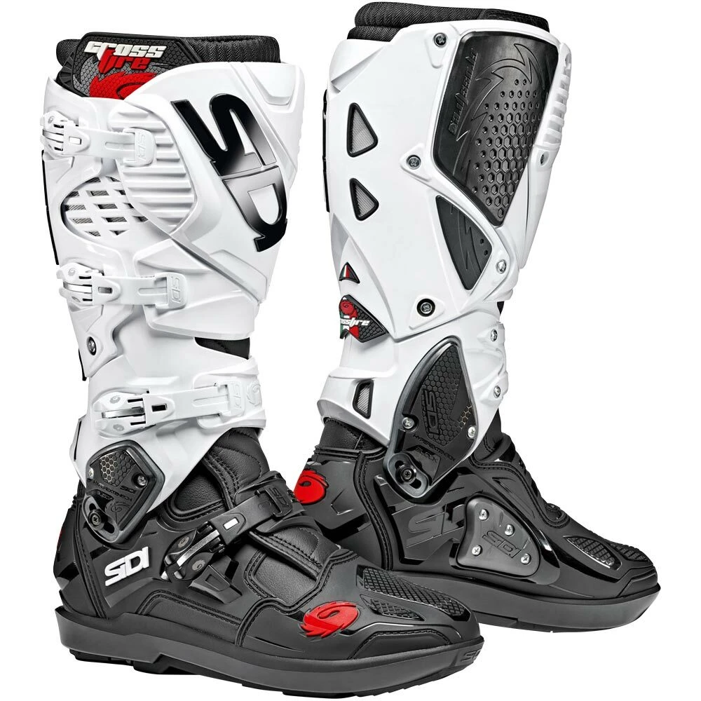 Sidi Crossfire 3 SRS Black/White Boots 3 Sidi Crossfire 3 SRS Black/White Boots