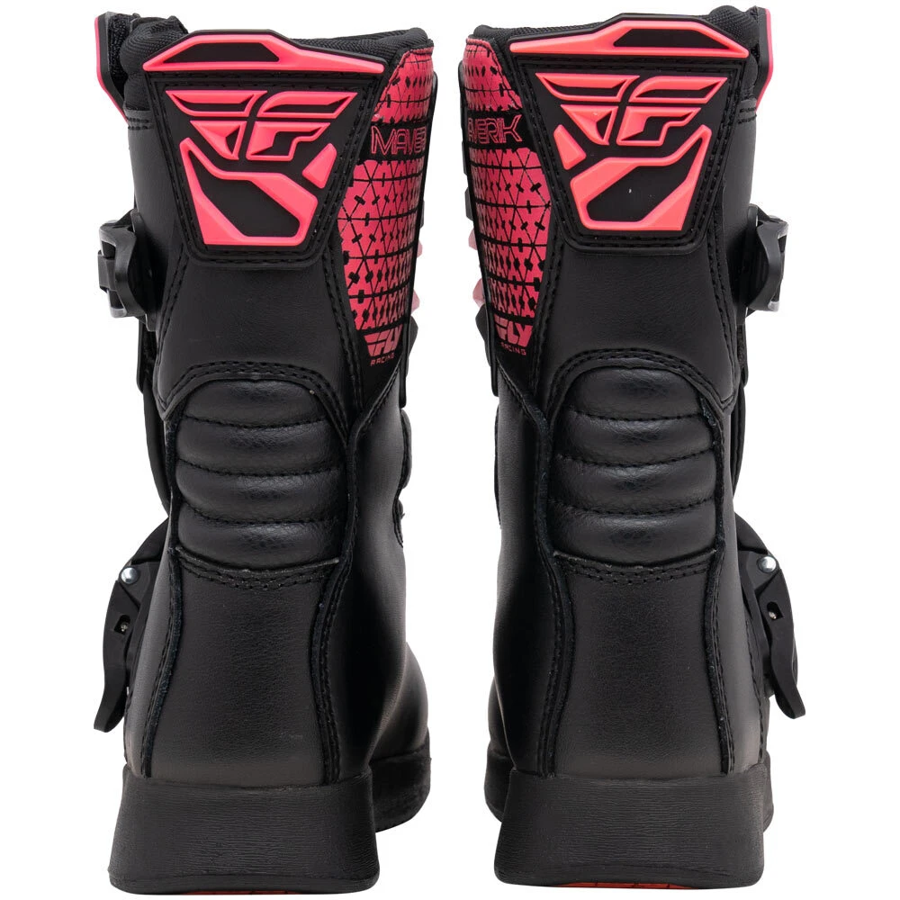 Fly Racing 2024 Maverik Black/Pink Kids Boots 4 Fly Racing 2024 Maverik Black/Pink Kids Boots - Image 2