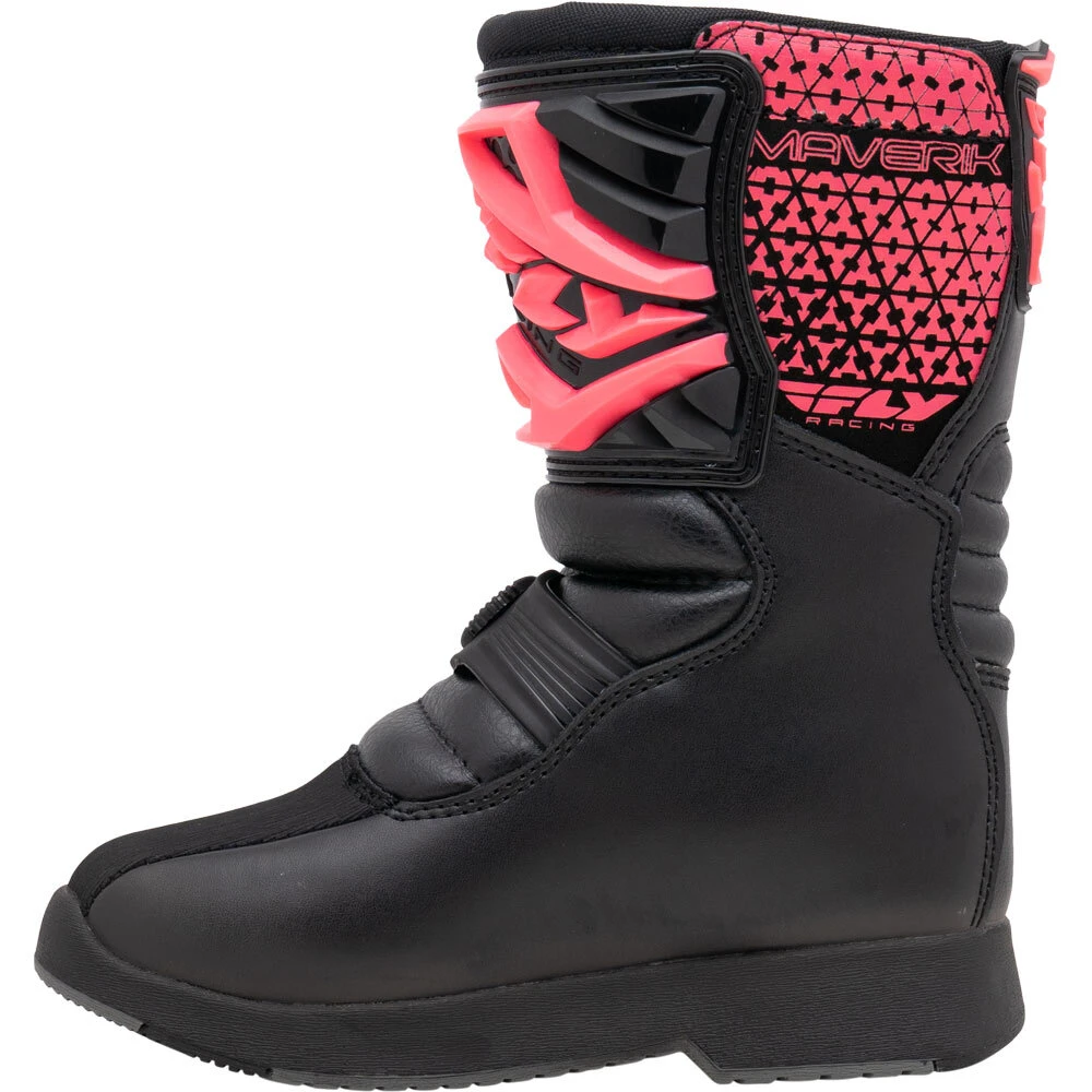 Fly Racing 2024 Maverik Black/Pink Kids Boots 9 Fly Racing 2024 Maverik Black/Pink Kids Boots - Image 7