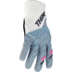 Thor 2024 Spectrum Black/White Gloves -Motocross Equipment 3331 0264 c 2