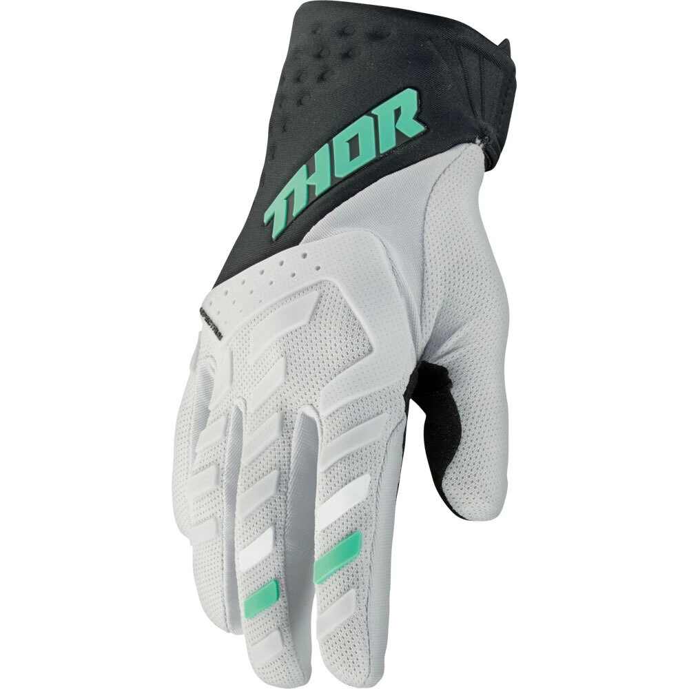 Thor 2024 Spectrum Black/Mint Gloves 3 Thor 2024 Spectrum Black/Mint Gloves