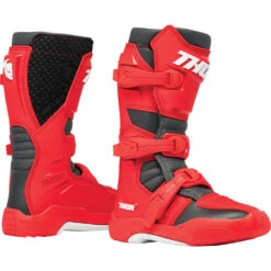 Thor 2024 Blitz XR Red/Charcoal Kids Boots
