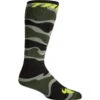 Thor 2024 Camo Green/Acid Kids Socks