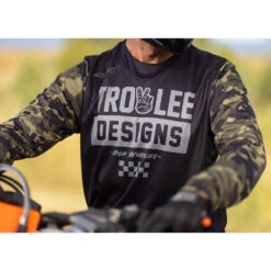 Troy Lee Designs 2022 Scout GP Peace & Wheelies Camo Green Jersey 8 Troy Lee Designs 2022 Scout GP Peace & Wheelies Camo Green Jersey -Motocross Equipment 367310001 c 2