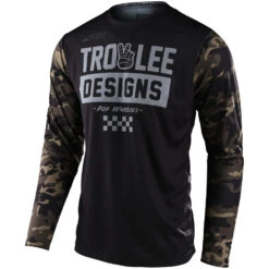Troy Lee Designs 2022 Scout GP Peace & Wheelies Camo Green Jersey