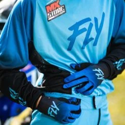 Fly Racing 2023 Lite Blue/Black Womens Gloves -Motocross Equipment 4007375 c 2