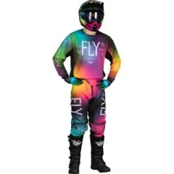 Fly Racing 2024 Kinetic Prodigy Fuchsia/Electric Blue Kids Gloves -Motocross Equipment 4008185 c 2