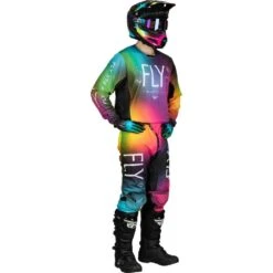 Fly Racing 2024 Kinetic Prodigy Fuchsia/Electric Blue Kids Gloves -Motocross Equipment 4008185 c 3