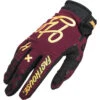 Fasthouse 2022 Speed Style Golden Maroon Womens Gloves -Motocross Equipment 4047 4301 c