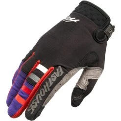 Fasthouse 2023 Elrod Evoke Black/Purple Kids Gloves