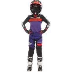 Fasthouse 2023 Elrod Evoke Black/Purple Kids Gloves -Motocross Equipment 4077 0320 c 4