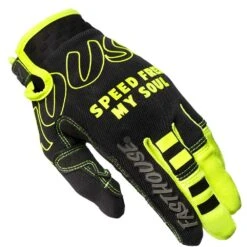 Fasthouse Speed Style Riot Black/Hi Viz Kids Gloves -Motocross Equipment 4080 0520 c 2