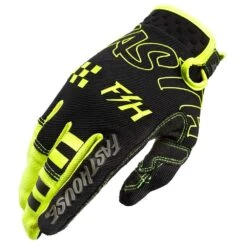 Fasthouse Speed Style Riot Black/Hi Viz Kids Gloves