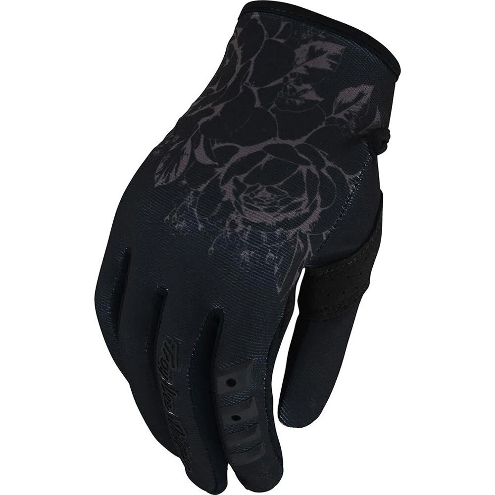 Troy Lee Designs 2022 GP Floral Black Womens Gloves 3 Troy Lee Designs 2022 GP Floral Black Womens Gloves