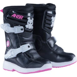 Answer Prodigy Black/Pink PeeWee Toddler Boots