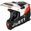 JUST1 J22 Adrenaline Carbon Orange/White Kids Helmet -Motocross Equipment 60602212510031 c