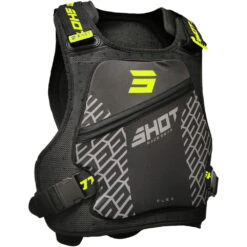Shot Race Gear 2024 Flex Black/Neon Yellow Kids Chest Protector