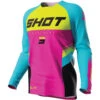 Shot Race Gear 2024 Raw Tracer Pink Kids Jersey -Motocross Equipment 66 3303 01 c
