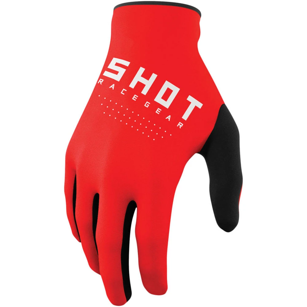 Shot Race Gear Raw Red Kids Gloves 3 Shot Race Gear Raw Red Kids Gloves