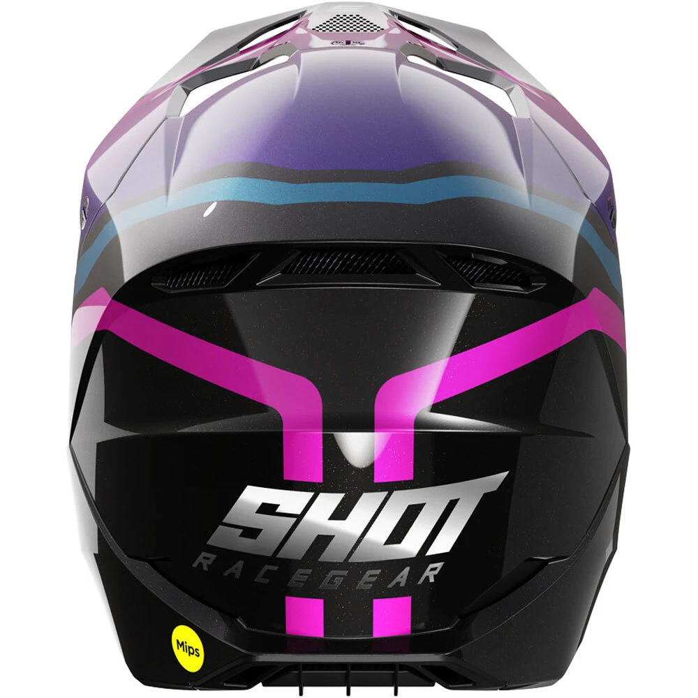 Shot Race Gear 2024 Race Sky Purple Chrome MIPS Helmet 4 Shot Race Gear 2024 Race Sky Purple Chrome MIPS Helmet - Image 2