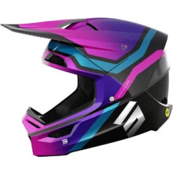 Shot Race Gear 2024 Race Sky Purple Chrome MIPS Helmet