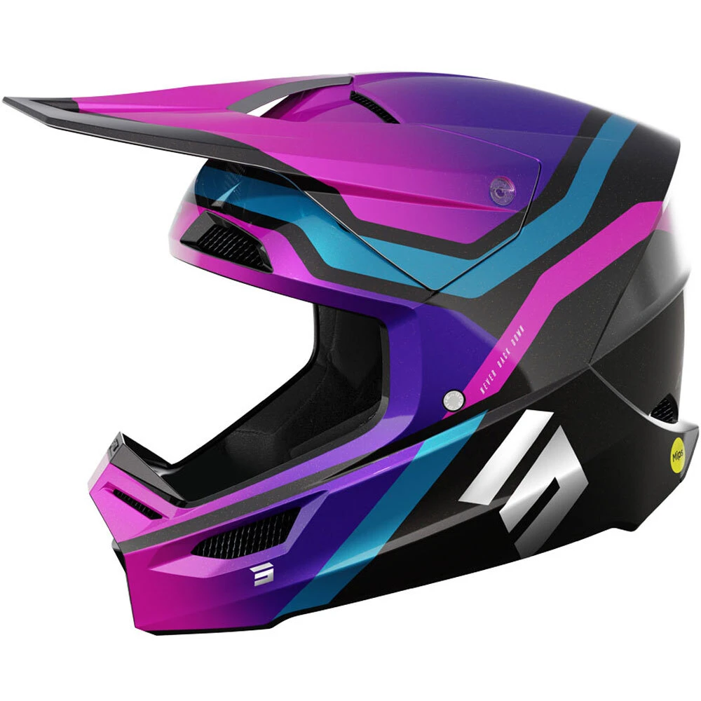 Shot Race Gear 2024 Race Sky Purple Chrome MIPS Helmet 3 Shot Race Gear 2024 Race Sky Purple Chrome MIPS Helmet