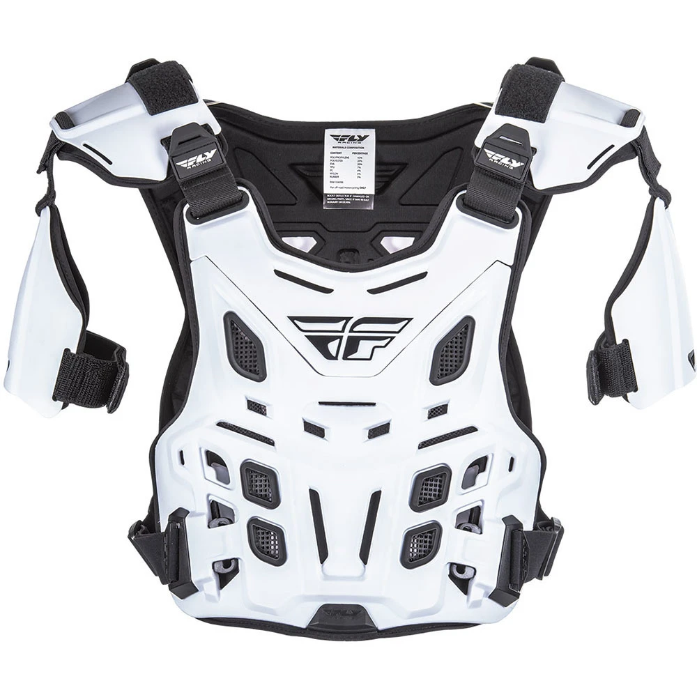 Fly Racing Revel White Kids Offroad Roost Guard 3 Fly Racing Revel White Kids Offroad Roost Guard