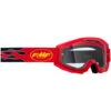FMF Powercore Flame Red/Clear Kids Goggles -Motocross Equipment 7105395